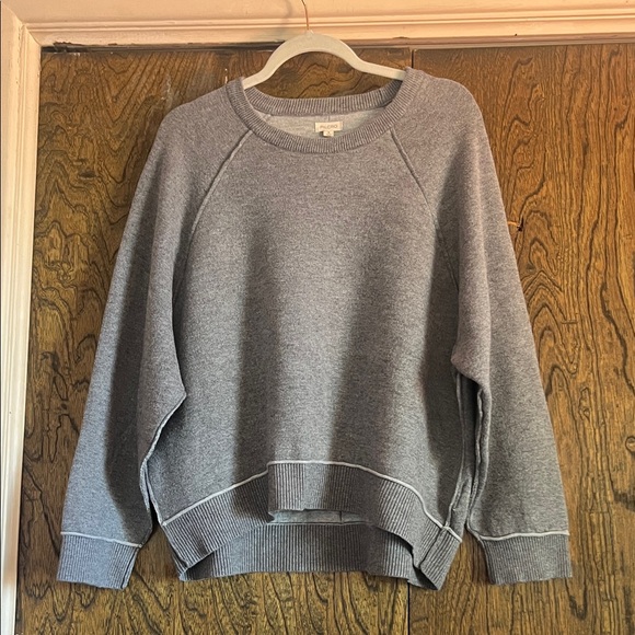 Pilcro Anthropology Heather Gray Oaklyn Crewneck Sweatshirt size M - Picture 3 of 10